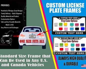 "No Worries God's Got It Covered" License Plate Frame - Black Chrome Bible Verse Frame For Cars & Trucks - View #2