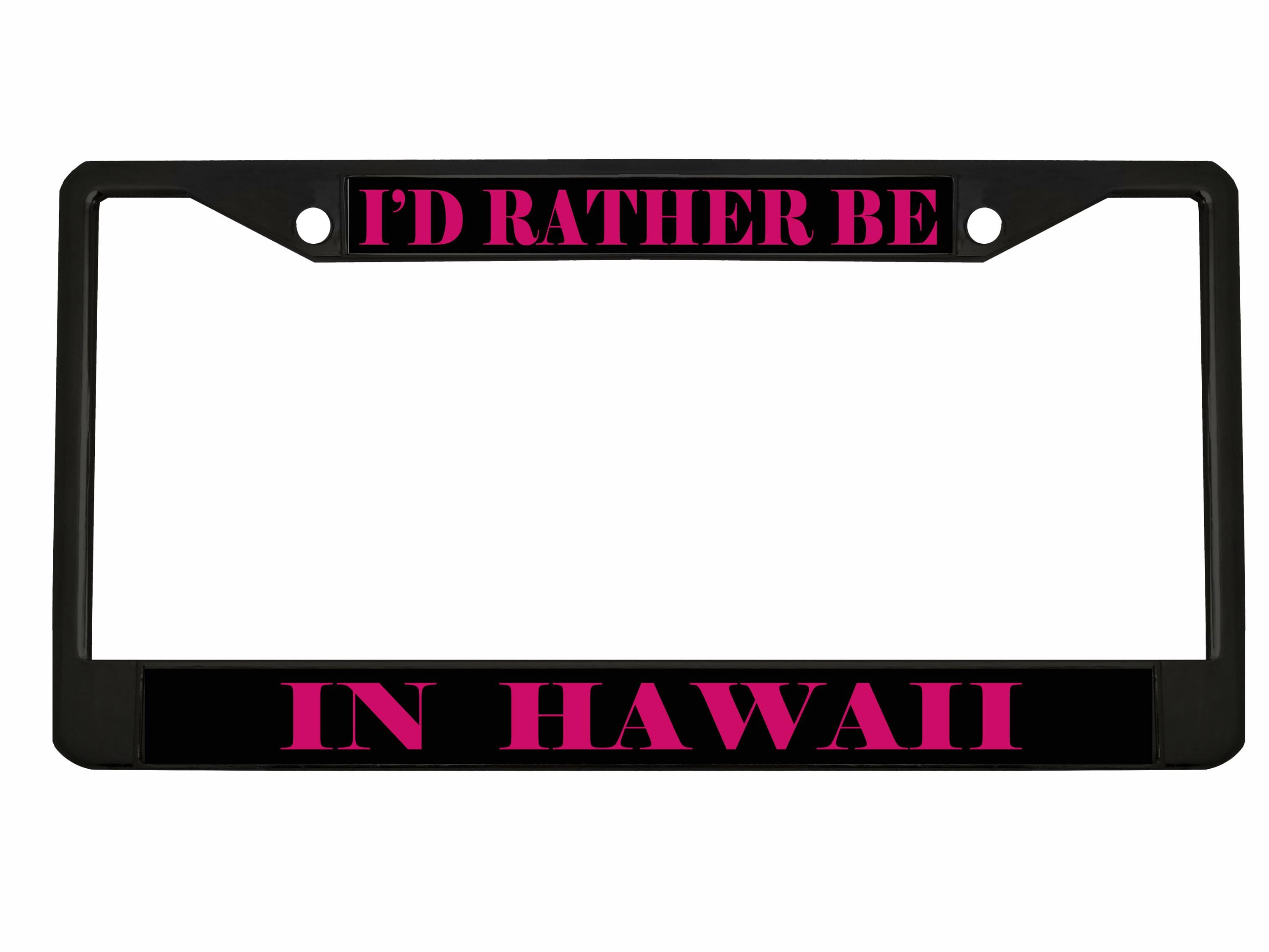 Hawaii Style License Plate Frame: Personalized Car Tag Cover - Etsy