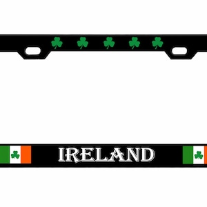 Ireland Flag Irish Country Designed Metal Car License Plate Frame Auto Tag Holder/Car Accessories