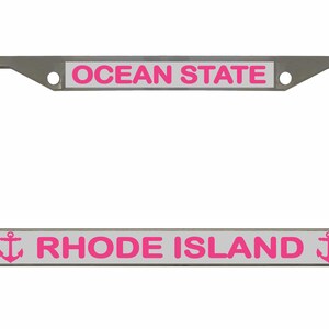 Ocean State Rhode Island Designed Car License Plate Frame Auto Tag Holder/Car  Accessories