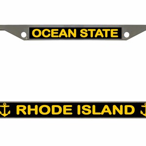 Ocean State Rhode Island Designed Car License Plate Frame Auto Tag Holder/Car  Accessories