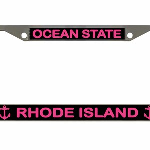 Ocean State Rhode Island Designed Car License Plate Frame Auto Tag Holder/Car  Accessories