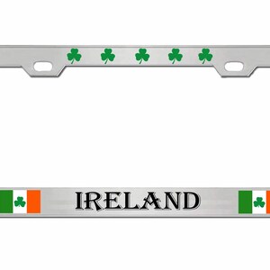 Ireland Flag Irish Country Designed Metal Car License Plate Frame Auto Tag Holder/Car Accessories