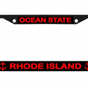 Ocean State Rhode Island Designed Car License Plate Frame Auto Tag Holder/Car  Accessories