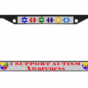 Autismus Bewusstsein Nummernschild Rahmen für Geburtstagsgeschenk, Autismus spricht Anti-Diebstahl, Autismus Krieger Auto Auto Tag Halter