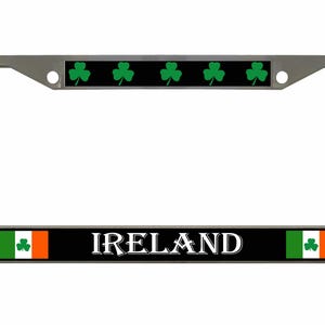 Ireland Flag Irish Country License Plate Frame Tag Holder Cover Auto License Plate Frame/Car Accessories