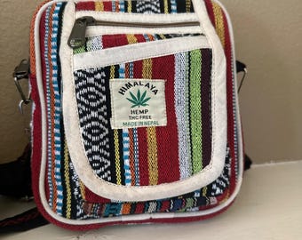 Crossbody Bag for Women Trendy Himalayan Hemp Crossbody Purse Shoulder Bag Hobo Handbag Sling Tote