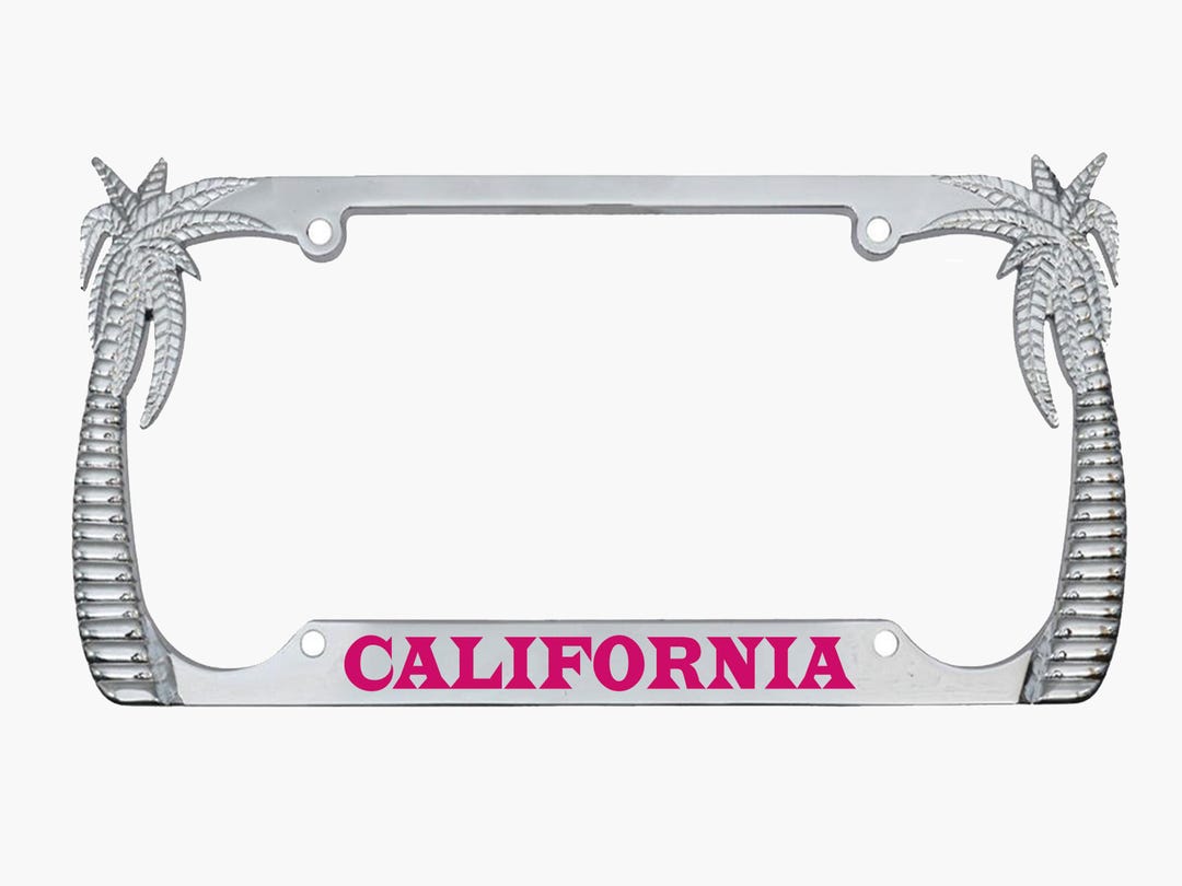 Hawaii Hibiscus Floral Metal License Plate Frame – Heavy Duty, Weather Resistant