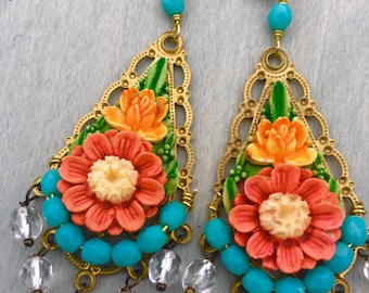 Frida's Garden earrings