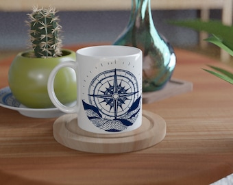 Seas the Day Funny Nautical Mug - Personalized Captain Gift for Boat Lovers