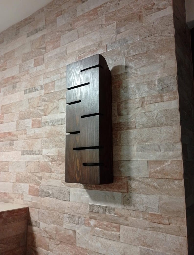 Handgefertigte Holzwandlampe: Rustikale Wohnkultur Beleuchtung Bild 6