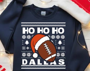 Ugly Sweater retro Dallas Football digital file | Christmas Dallas football png |  Football Fan gift | Soccer Team
