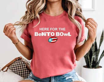 Benito Bowl PNG design, DtmF inspired, B Bunny shirt, half-time show