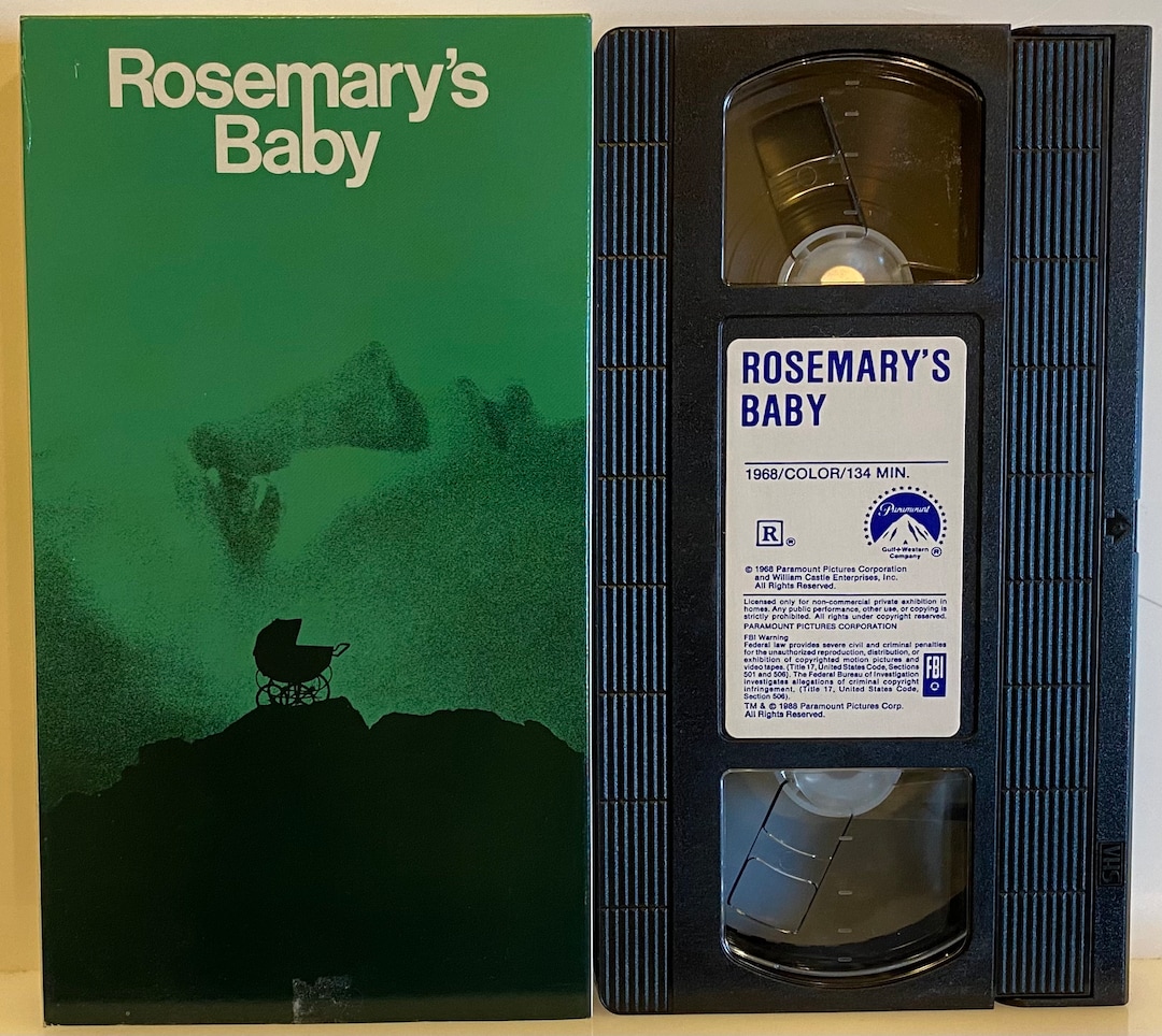 Rosemary's Baby 1968 Vintage VHS Video Movie Cassette Tape Etsy
