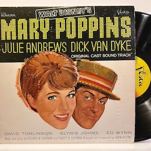 Walt Disney's - Mary Poppins - 1964 OG Vintage Vinyl Motion Picture Soundtrack Record