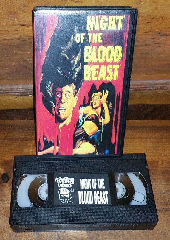 Night Of The Blood Beast Vintage Vhs Movie Cassette Tape Rare Etsy