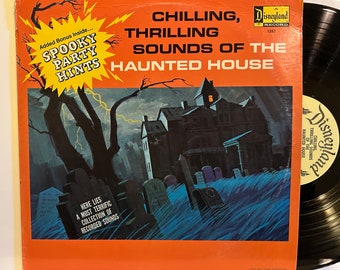 Disney Chilling Thrilling Sounds of The Haunted House 1964 Vintage Vinyl Record