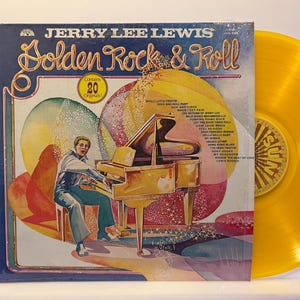 Jerry Lee Lewis Golden Rock n Roll - 1977 OG Vintage Vinyl Record