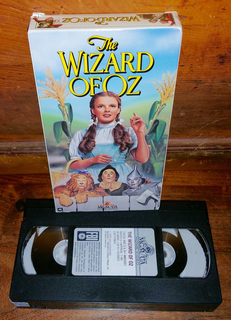 The Wizard of Oz 1939 Vintage VHS Video Movie Cassette Tape Etsy