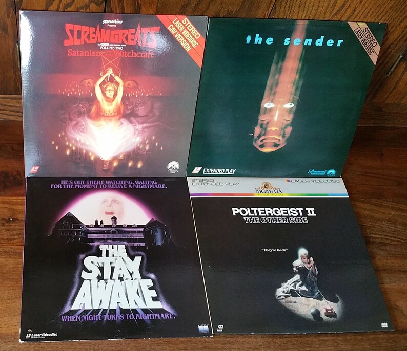 Horror Laserdiscs Various Assortment of Vintage Disc Movies Etsy