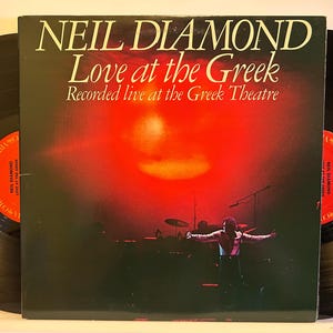 Neil Diamond - Love at The Greek - 1977 OG Vintage Vinyl Double Album