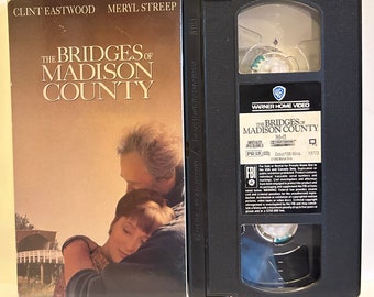 The Bridges of Madison County - 1995 OG Vintage VHS Video Movie Cassette Tape (Eastwood, Streep)