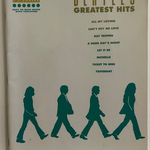 Beatles - Greatest Hits - 1991 Vintage Paperback Sheet Music Book