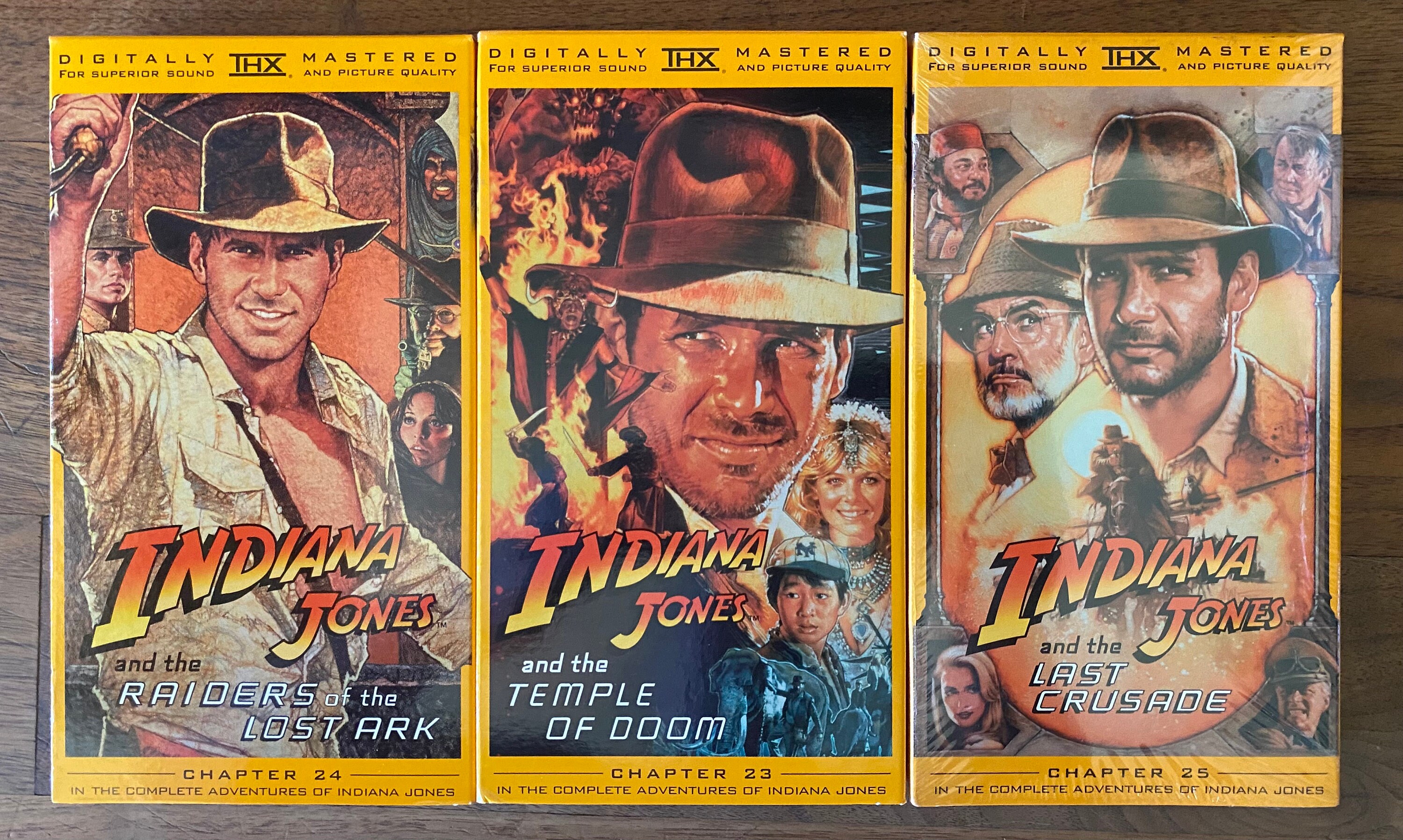 Indiana Jones Vintage VHS Cassette Tape Movies Box Set Etsy