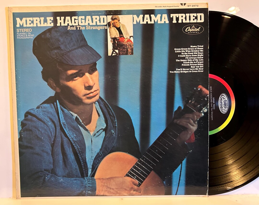 Merle Haggard - Mama Tried - 1968 OG Vintage Vinyl Record - Etsy