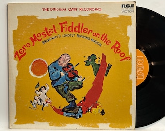 Fiddler on The Roof - 1976 OG Vintage Vinyl Broadway Musical Soundtrack Record