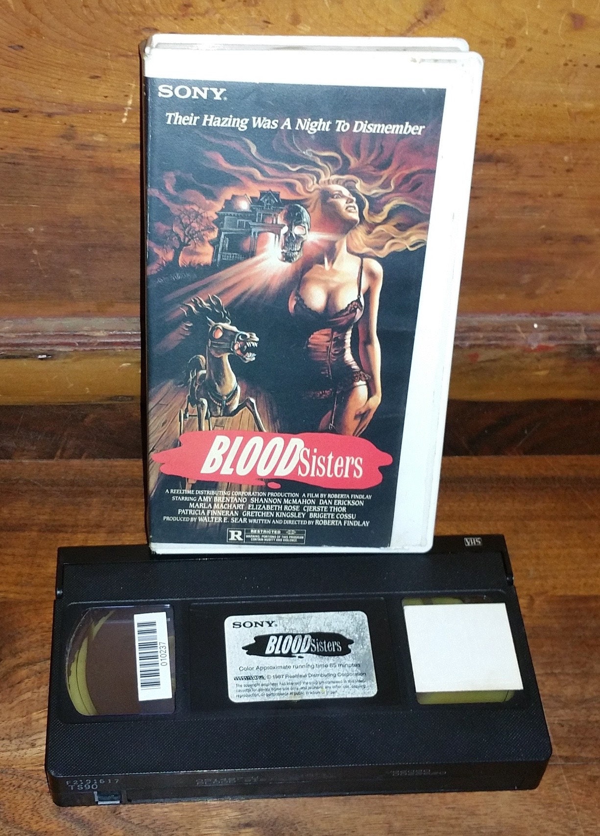 Blood Sisters 1987 Vintage VHS Video Movie Cassette Tape Blood Sisters 1987 Vintage VHS Video Movie Cassette Tape