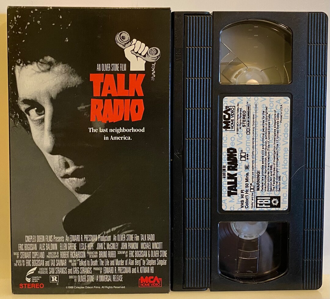 Talk Radio 1988 Vintage VHS Video Movie Cassette Tape Etsy