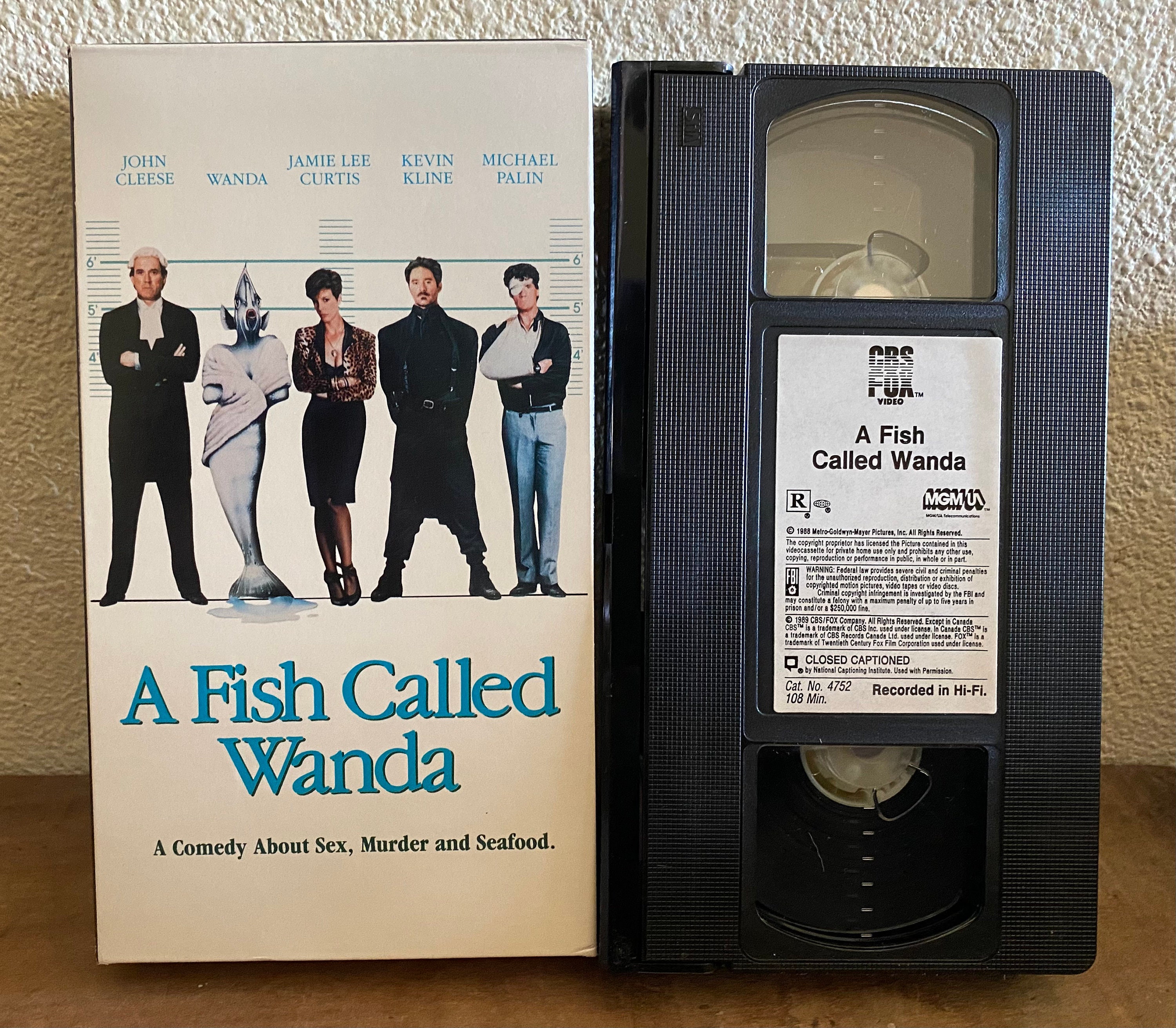 A Fish Called Wanda 1988 Vintage VHS Video Movie Cassette Tape photo