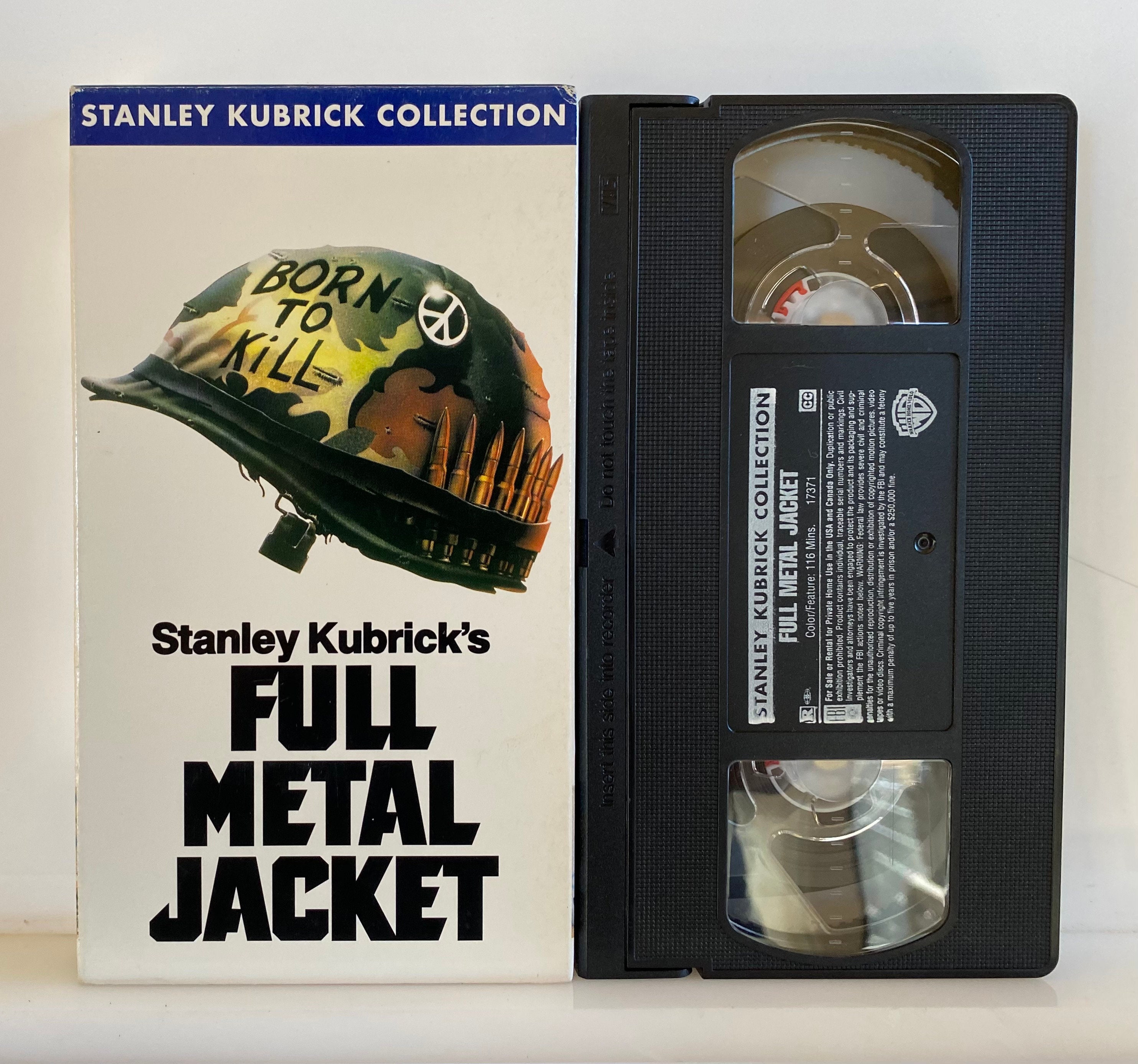 Full Metal Jacket 1987 Vintage VHS Video Movie Cassette Tape Etsy Canada