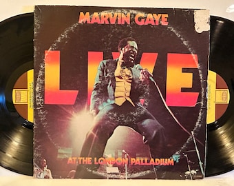 Marvin Gaye - LIVE at The London Palladium - 1977 OG Vintage Vinyl Double Album
