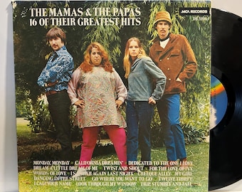 The Mamas & The Papas - 16 of Their Greatest Hits - 1962 OG Vintage Vinyl Record