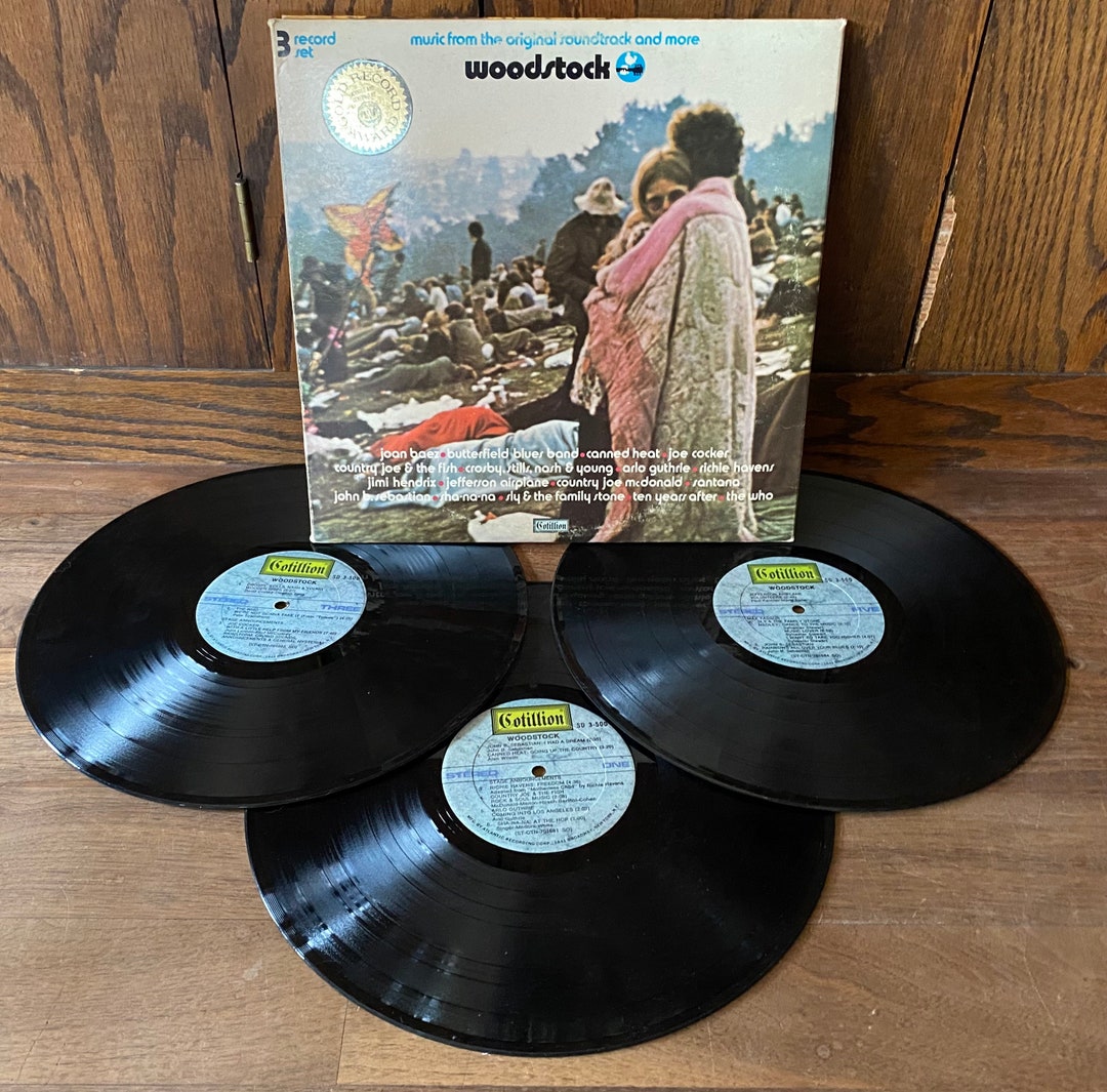 Woodstock 1970 Vintage Vinyl Triple Album Soundtrack Etsy