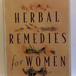 Herbal Remedies for Women - 1997 Vintage Paperback Book (First Press)