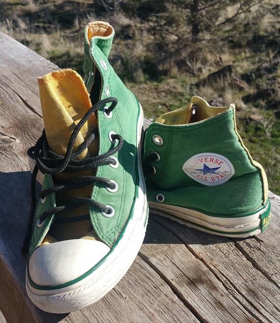 yellow vintage converse