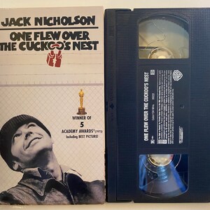 One Flew Over The Cuckoo&#39;s Nest - 1975 Vintage VHS Video Movie Cassette Tape