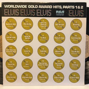Elvis Presley - Worldwide Gold Award Hits, Parts 1 & 2 - 1974 OG Vintage Vinyl Double Album