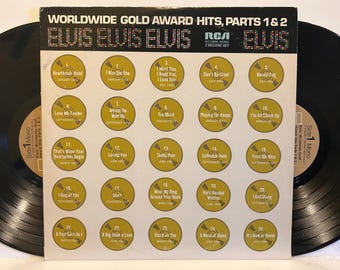 Vintage Elvis Presley Vinyl Record: Worldwide 50 Gold Award Hits