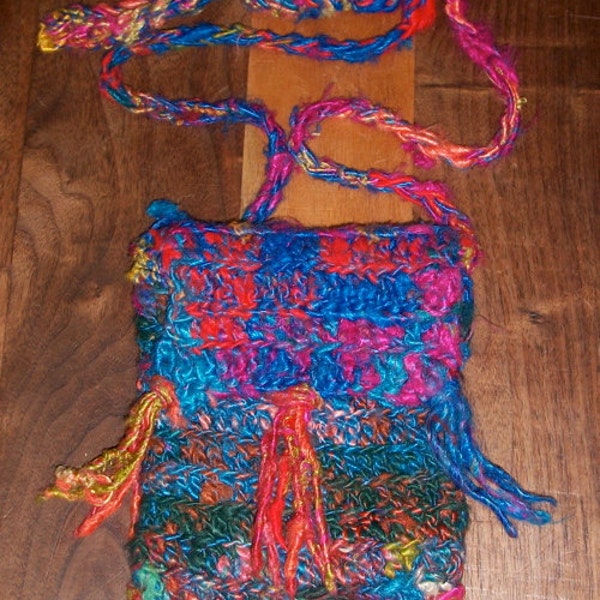 Purse made from Recycled Nepalese Silk