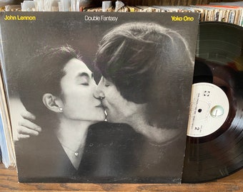 Vintage John Lennon Yoko Ono - Double Fantasy 1980 LP Record Vinyl
