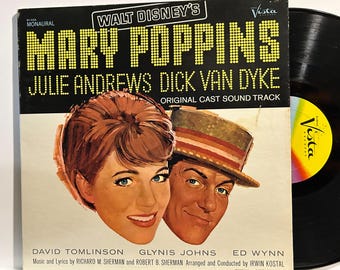 Walt Disney's Mary Poppins - 1965 OG Vintage Vinyl Motion Picture Soundtrack Record