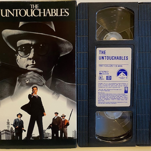 The Untouchables 1987 Vintage VHS Video Movie Cassette Tape