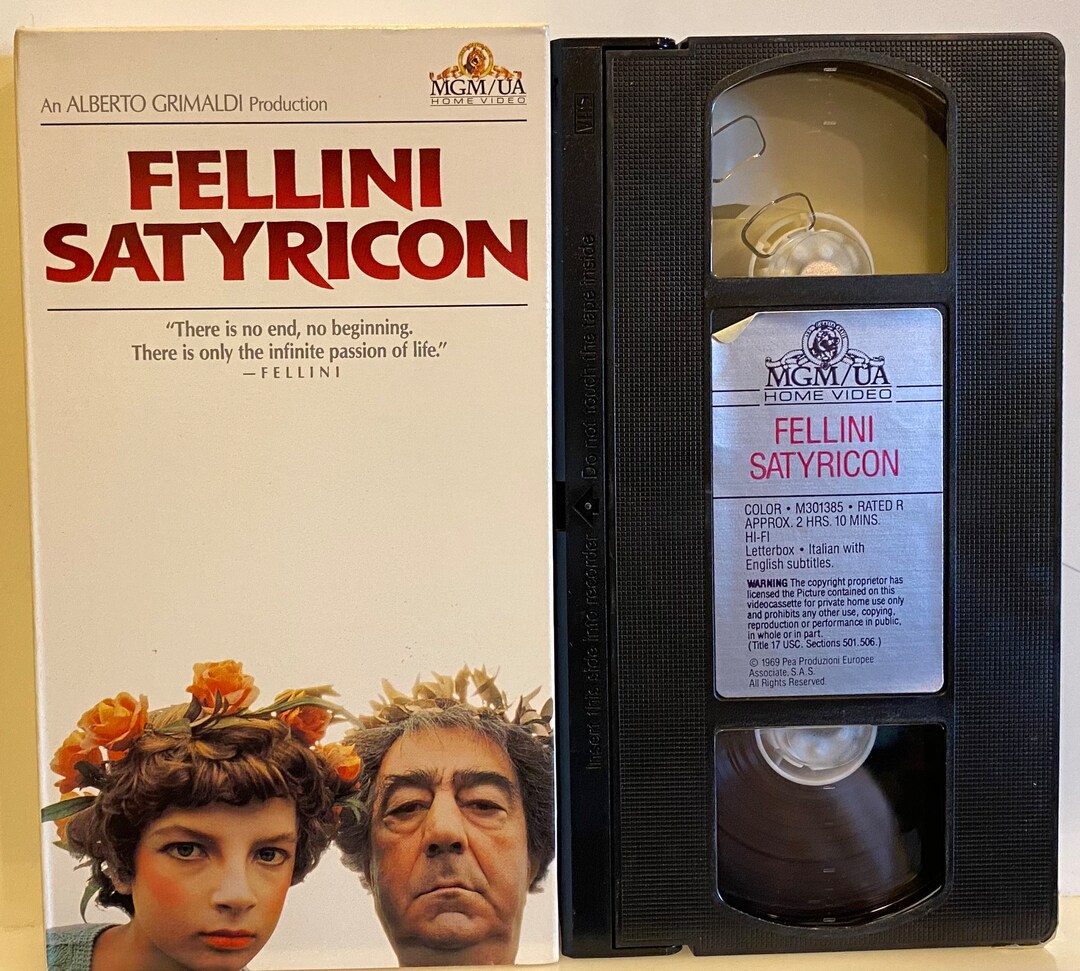 Fellini Satyricon 1969 Vintage VHS Video Movie Cassette Tape - Etsy Canada