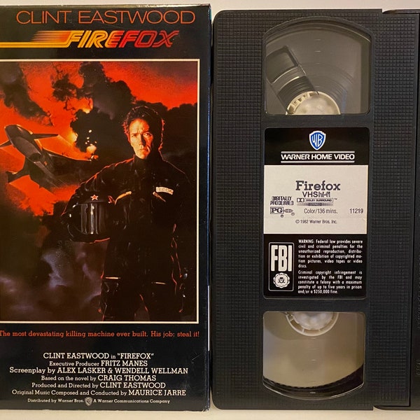 Firefox - 1982 Vintage VHS Video Movie Cassette Tape