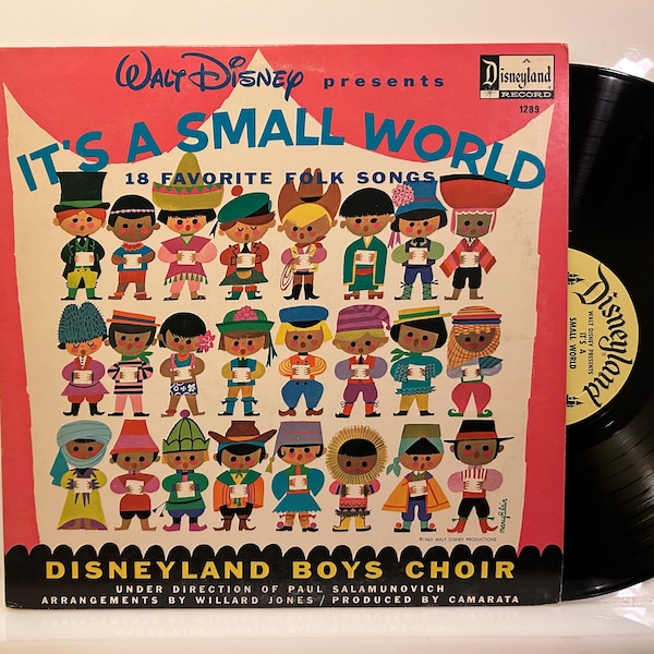 It's A Small World 1965 Vintage Vinyl Disney Record