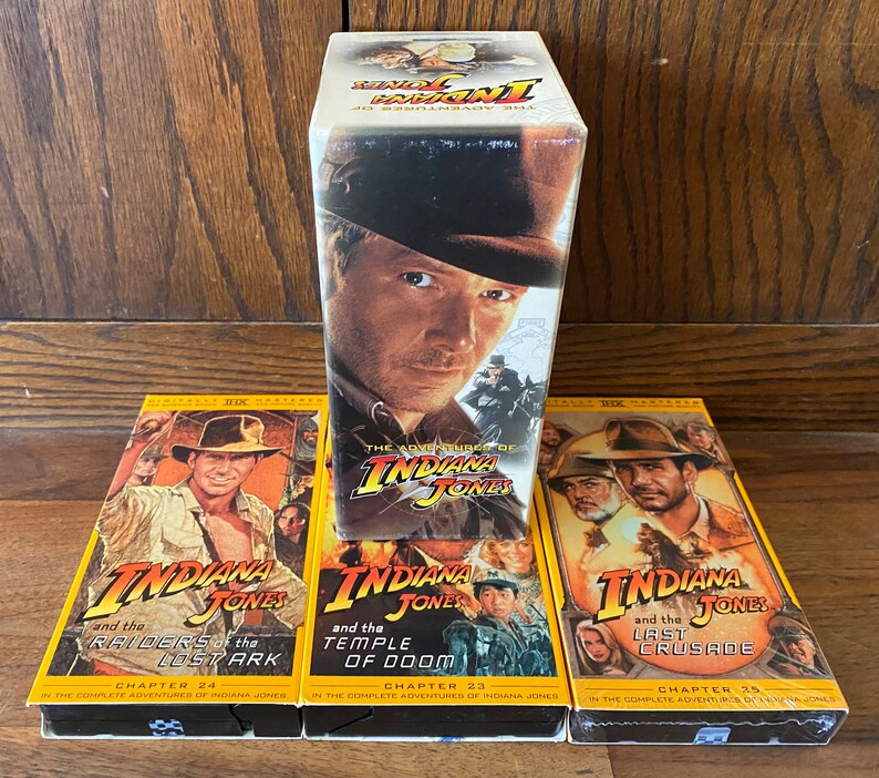 Indiana Jones Vintage VHS Cassette Tape Movies Box Set Etsy